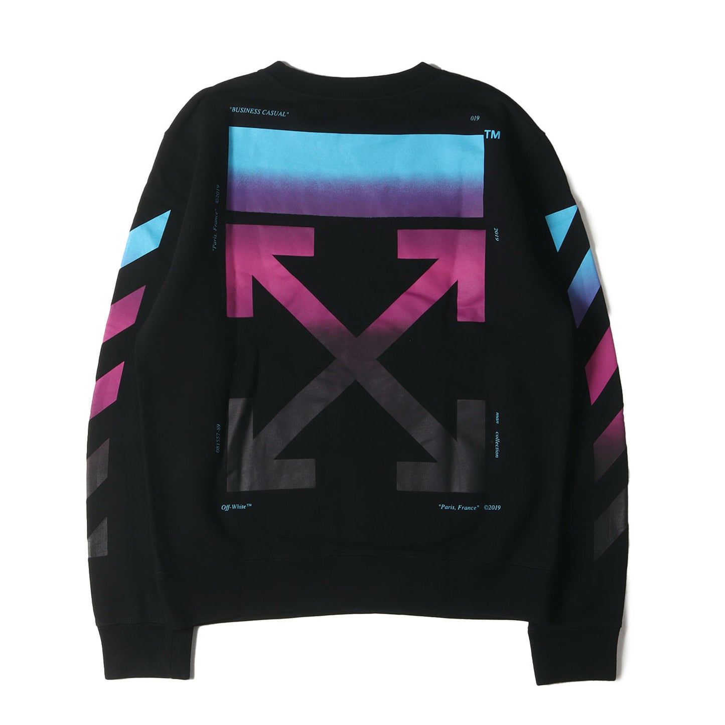 OFF-WHITE (オフホワイト) グラデーション アロー スウェット(DIAG 