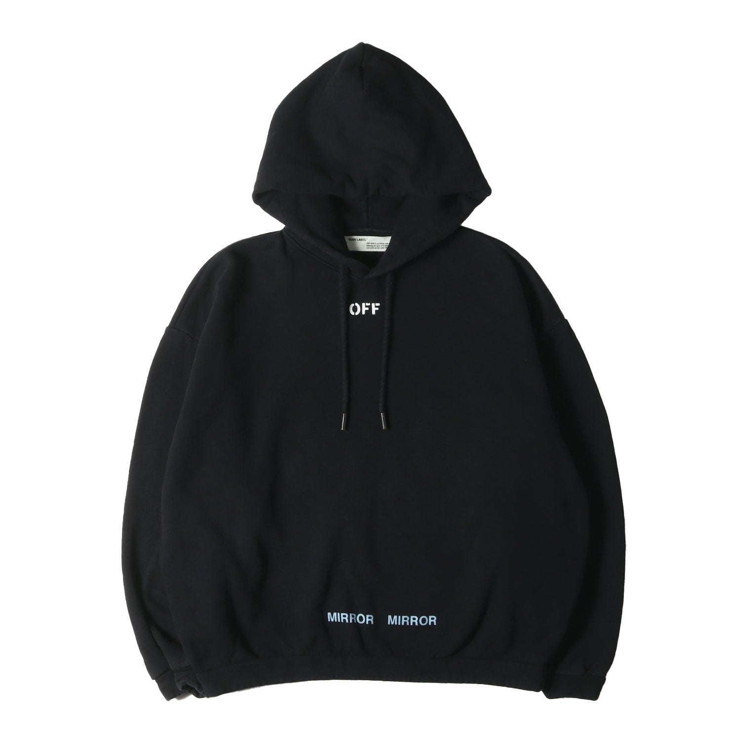 OFF-WHITE アートプリント ブラックパーカー Off-White アートプリント ブラックパーカー - メルカリ