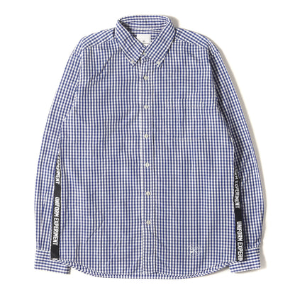 サイドテープライン ギンガムチェック ボタンダウンシャツ(GINGHAM CHECK TAPE LINE B.D SHIRT)