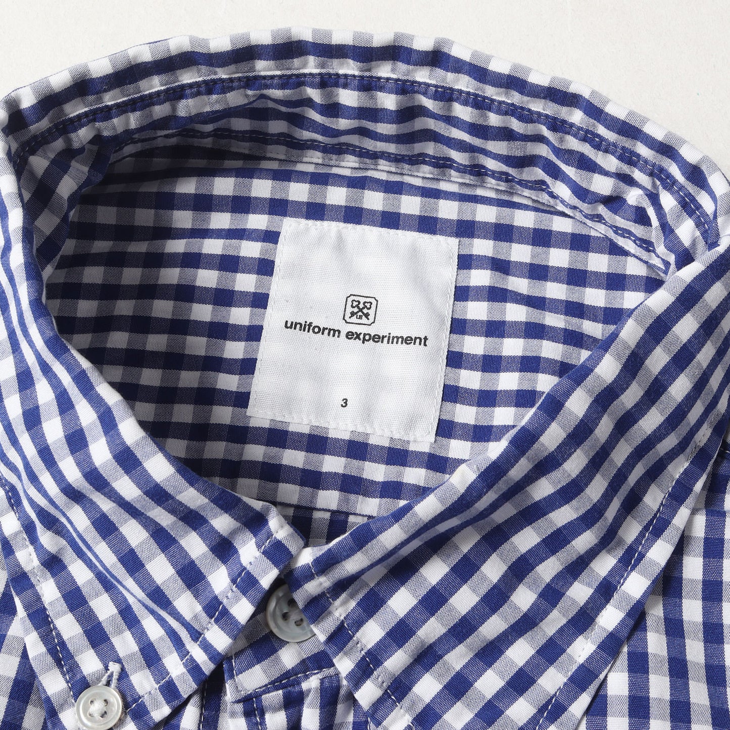 サイドテープライン ギンガムチェック ボタンダウンシャツ(GINGHAM CHECK TAPE LINE B.D SHIRT)