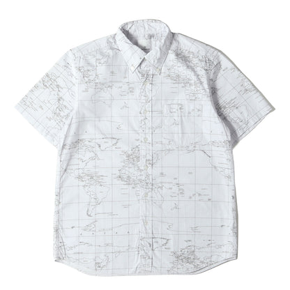20SS マップ柄 ボタンダウン 半袖シャツ(S/S WORLD MAP B.D SHIRT)