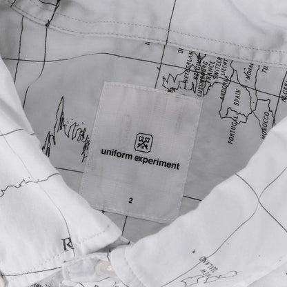 20SS マップ柄 ボタンダウン 半袖シャツ(S/S WORLD MAP B.D SHIRT)