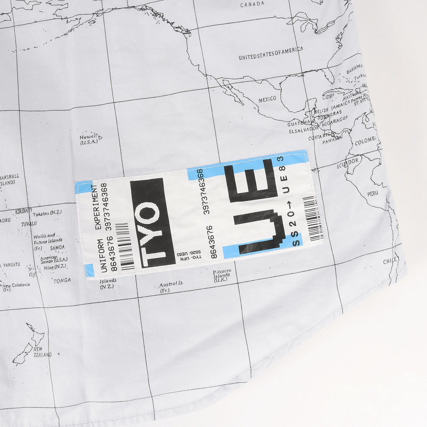 20SS マップ柄 ボタンダウン 半袖シャツ(S/S WORLD MAP B.D SHIRT)