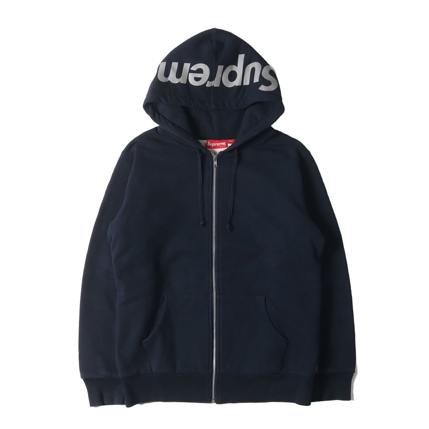 Supreme (シュプリーム) フードロゴ サーマル付き ジップ スウェット  