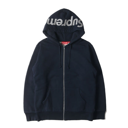 フードロゴ サーマル付き ジップ スウェット パーカー(3M Reflective Logo Thermal Zip Up)