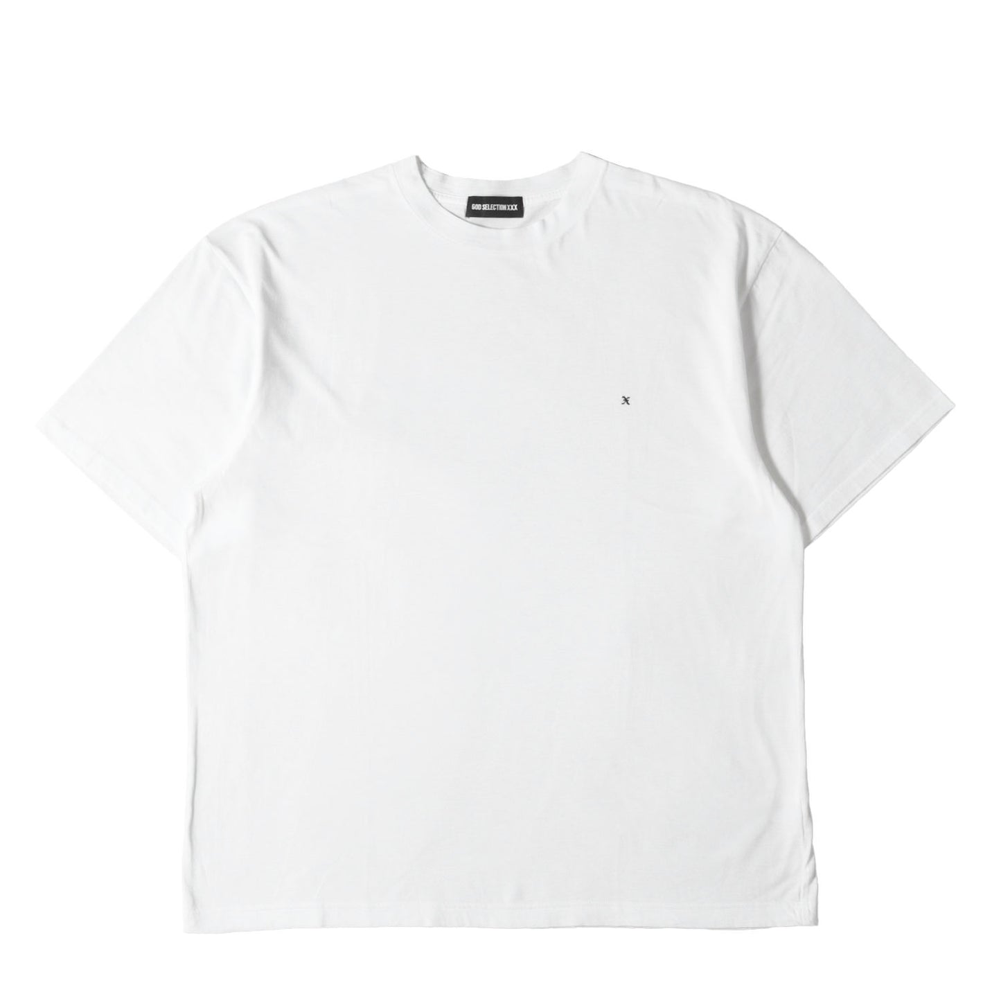 ワンポイト刺繍 クルーネック Tシャツ