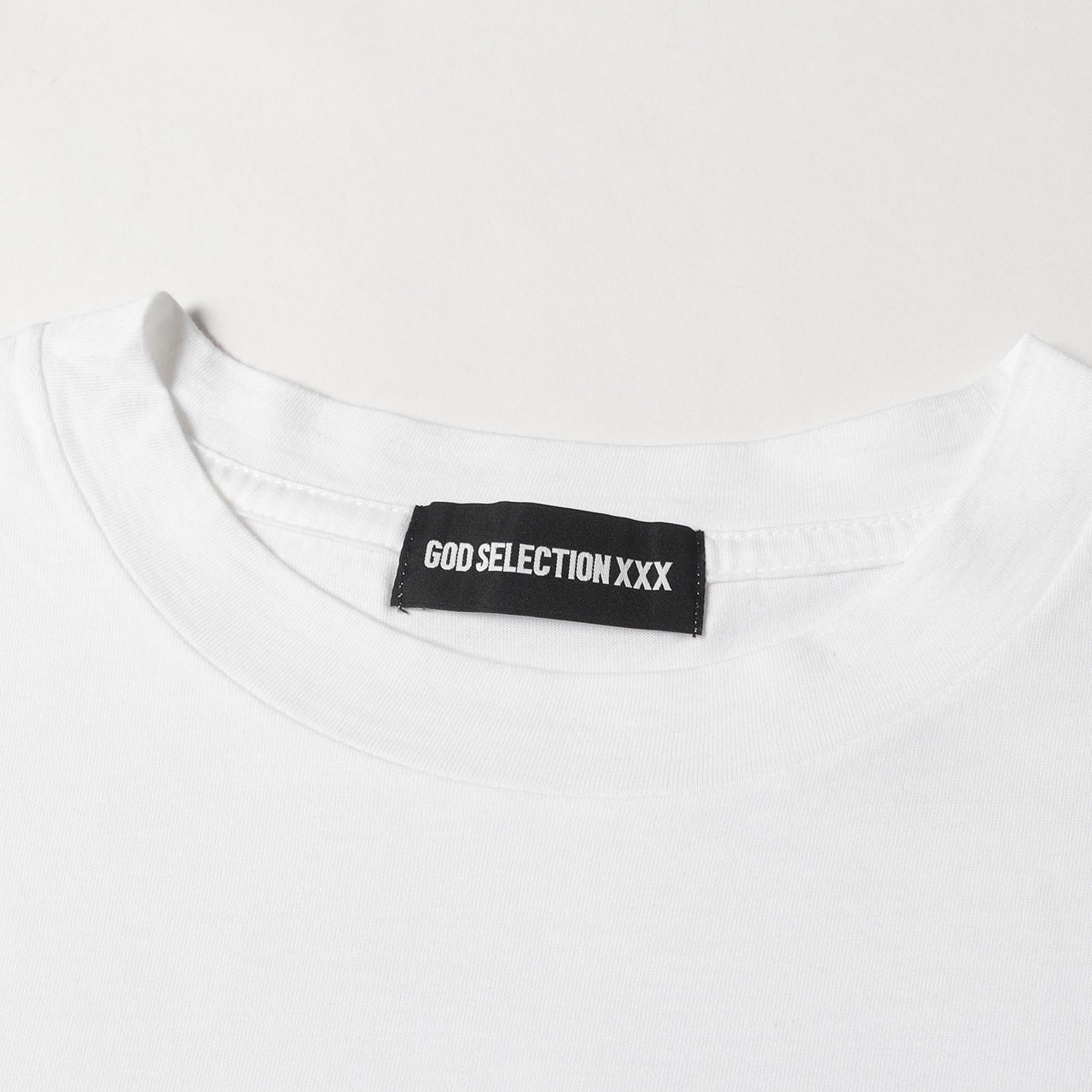 ワンポイト刺繍 クルーネック Tシャツ