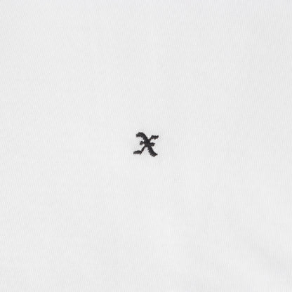 ワンポイト刺繍 クルーネック Tシャツ