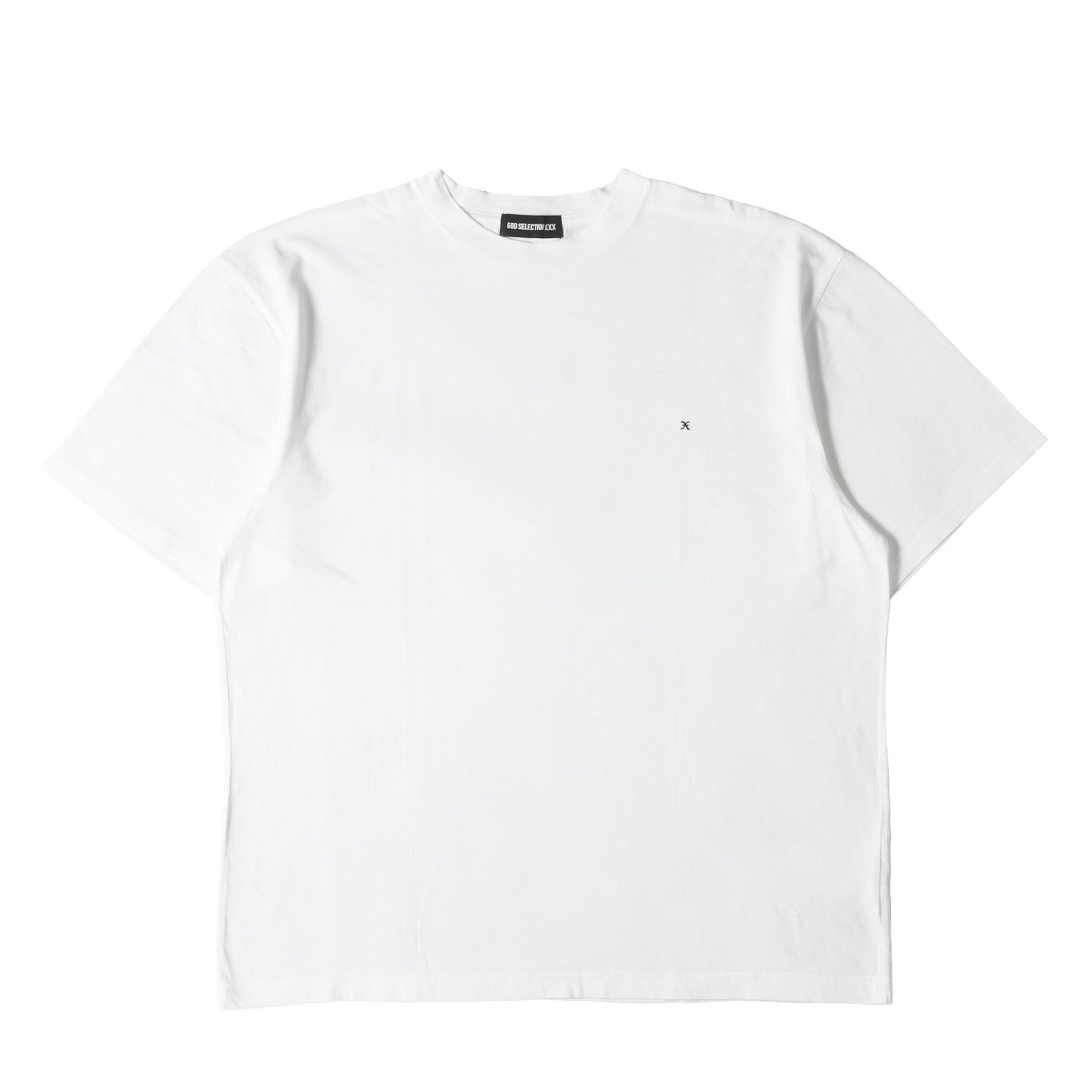 ワンポイト刺繍 クルーネック Tシャツ