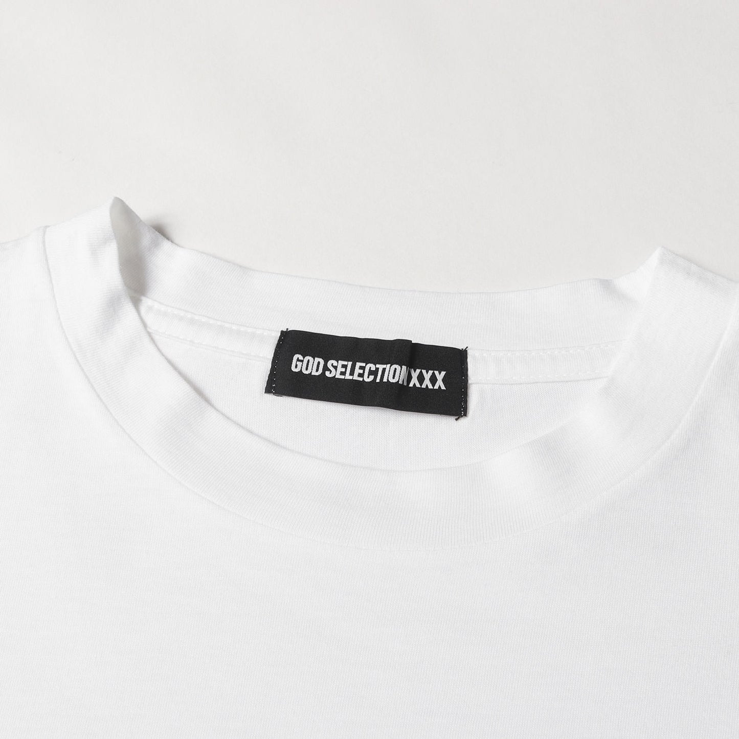 ワンポイト刺繍 クルーネック Tシャツ