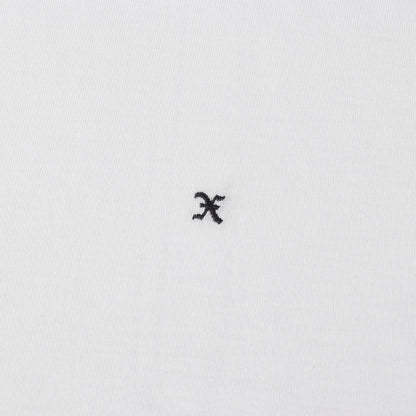 ワンポイト刺繍 クルーネック Tシャツ