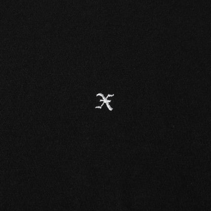 ワンポイト刺繍 クルーネック Tシャツ