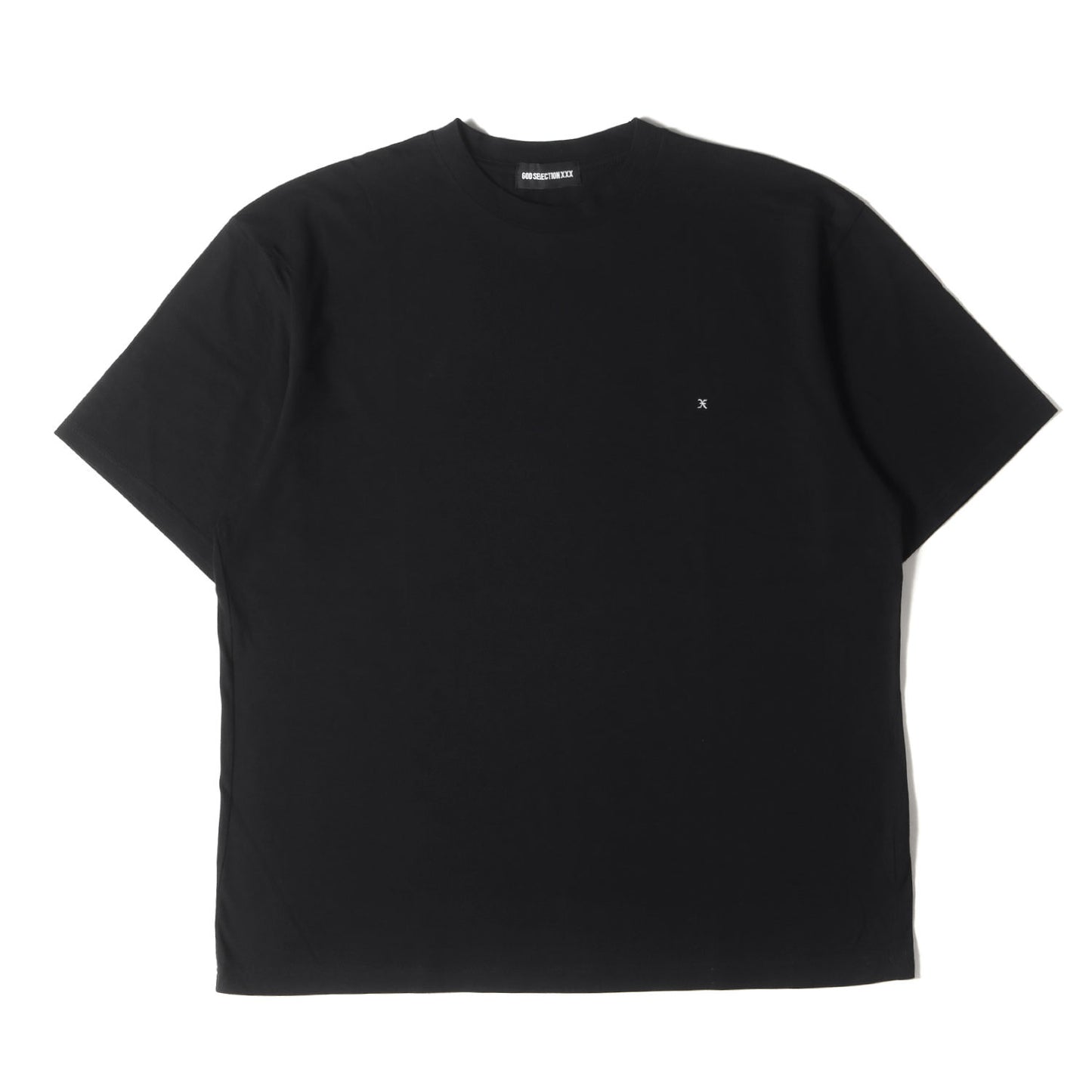 ワンポイト刺繍 クルーネック Tシャツ
