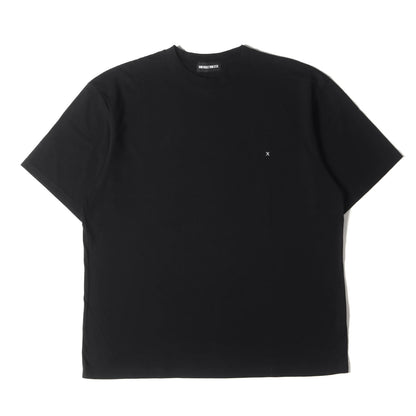 ワンポイト刺繍 クルーネック Tシャツ