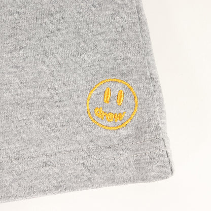 ワンポイント刺繍 クルーネック Tシャツ