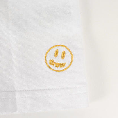 ワンポイント刺繍 クルーネック Tシャツ
