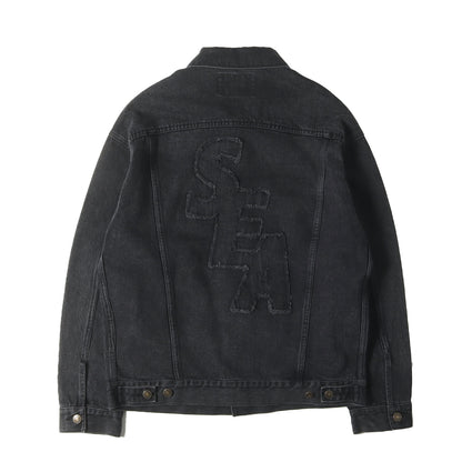24SS バックロゴ 3rdタイプ デニムジャケット(Sea Denim Jacket)