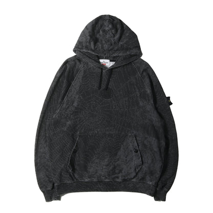 23AW ×STONE ISLAND スパイダーウェブ柄 スウェット パーカー(Hooded Sweatshirt)