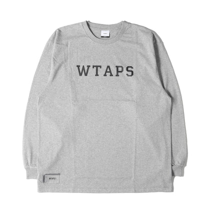 WTAPS (ダブルタップス) 23AW カレッジロゴ ロングスリーブ Tシャツ  
