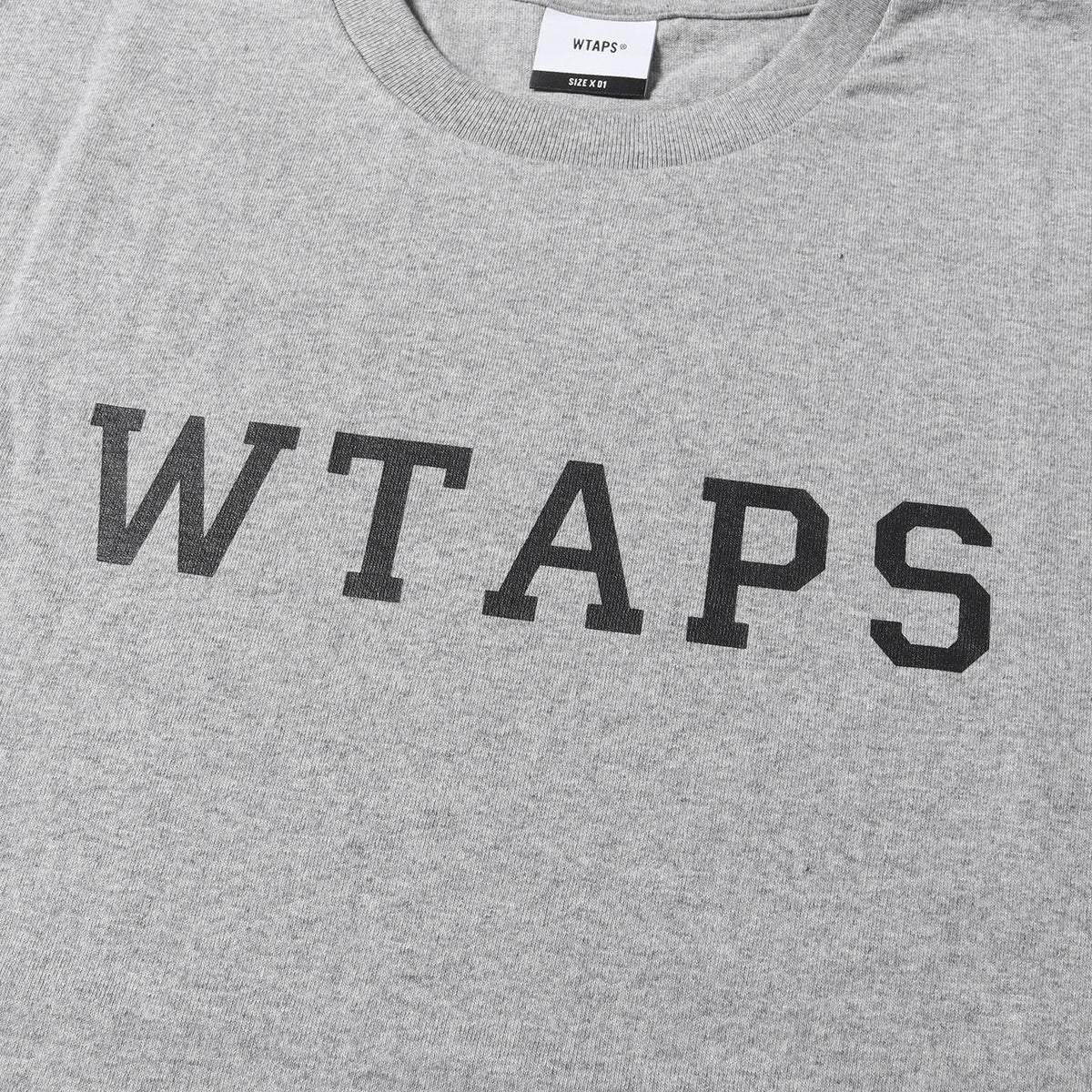 WTAPS (ダブルタップス) 23AW カレッジロゴ ロングスリーブ Tシャツ 