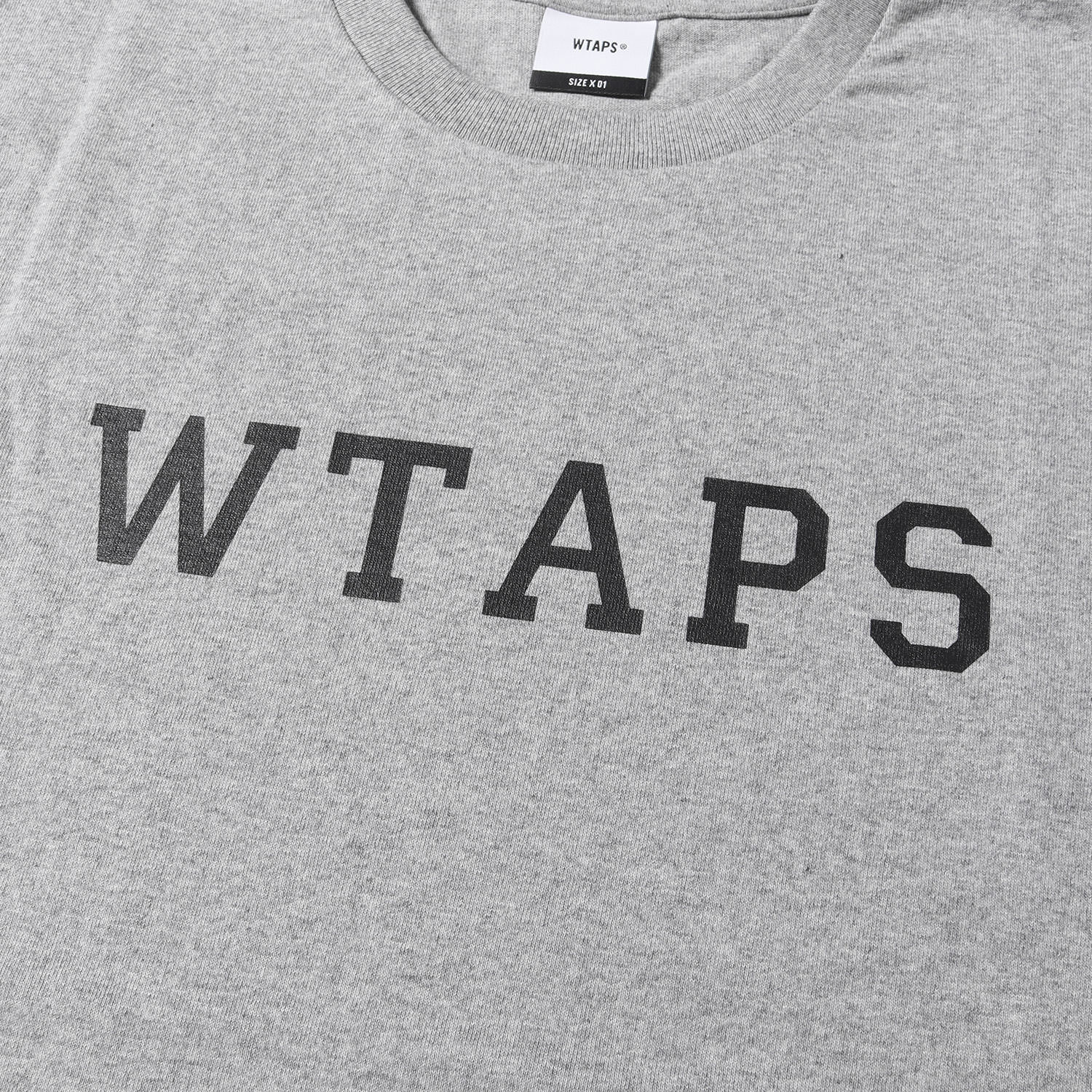 WTAPS (ダブルタップス) 23AW カレッジロゴ ロングスリーブ Tシャツ 