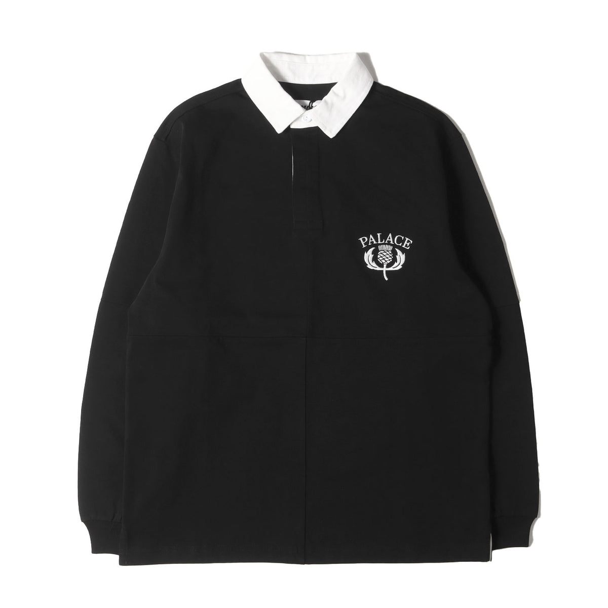PALACE (パレス) 24SS ロゴ刺繍 ロングスリーブ ラガーシャツ(Thistle 