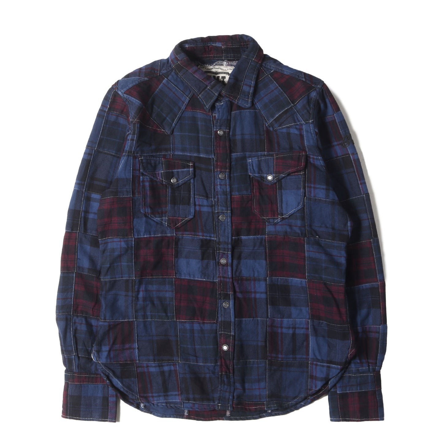 パッチワーク チェック ウエスタン フランネルシャツ(PATCHWORK CHECK SHIRTS)