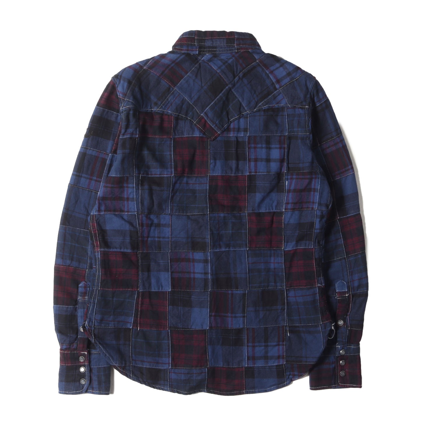 パッチワーク チェック ウエスタン フランネルシャツ(PATCHWORK CHECK SHIRTS)