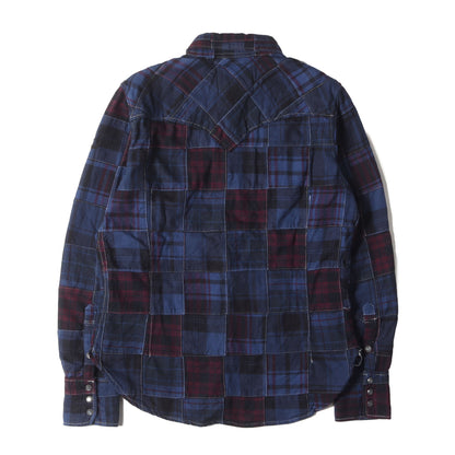 パッチワーク チェック ウエスタン フランネルシャツ(PATCHWORK CHECK SHIRTS)