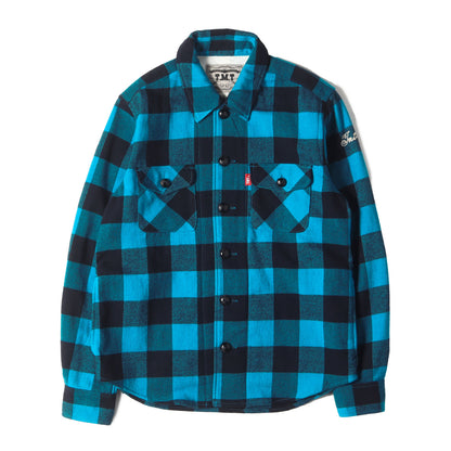 コットン/ウール バッファローチェック シャツ(COTTON WOOL BUFFALO CHECK SHIRTS)