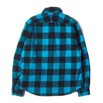 コットン/ウール バッファローチェック シャツ(COTTON WOOL BUFFALO CHECK SHIRTS)