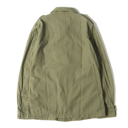 コットンサテン ミリタリージャケット