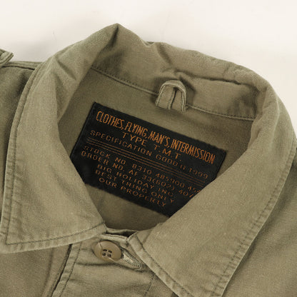 コットンサテン ミリタリージャケット