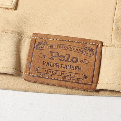 90s ネイティブ ビーズ フリンジ ディアスキンレザー ジャケット(USA製)