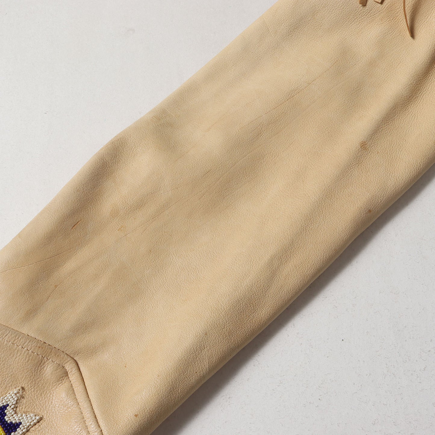 90s ネイティブ ビーズ フリンジ ディアスキンレザー ジャケット(USA製)