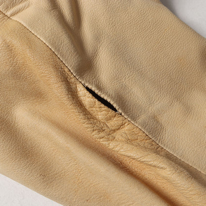 90s ネイティブ ビーズ フリンジ ディアスキンレザー ジャケット(USA製)