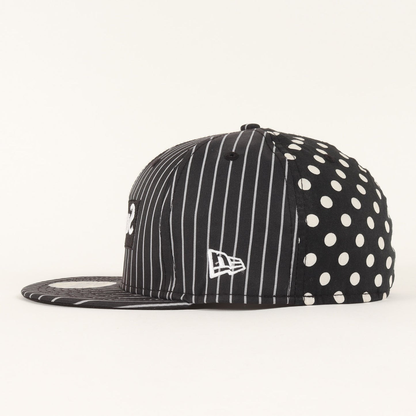 ×COMME des GARCONS SHIRTS ×NEW ERA BOXロゴ ストライプ ベースボールキャップ
