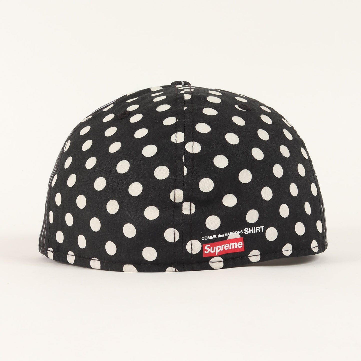 ×COMME des GARCONS SHIRTS ×NEW ERA BOXロゴ ストライプ ベースボールキャップ