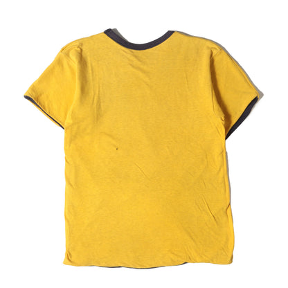 [雰囲気抜群] 70s バータグ 3段 カレッジプリント ダブルフェイス Tシャツ