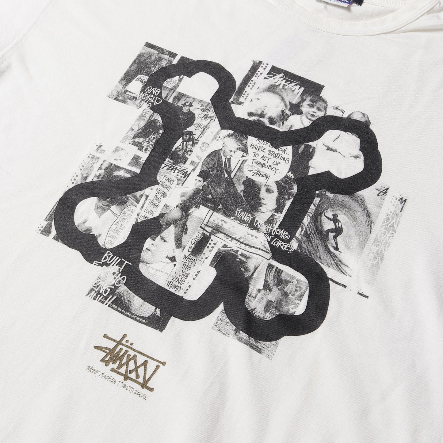 00s 町田チャプト オープン記念 ×Champion オールドフォト クロスボーン Tシャツ(2005年製)