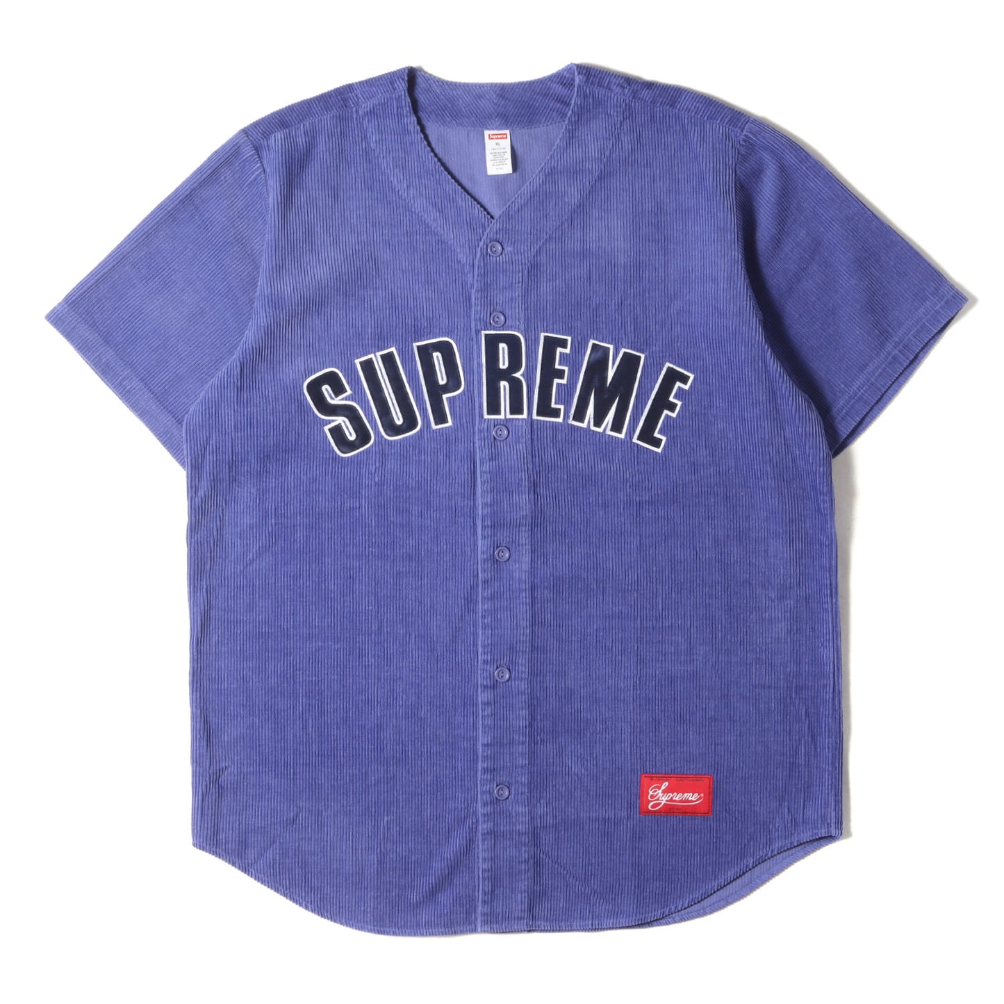 Supreme (シュプリーム) アーチロゴ コーデュロイ ベースボールシャツ  