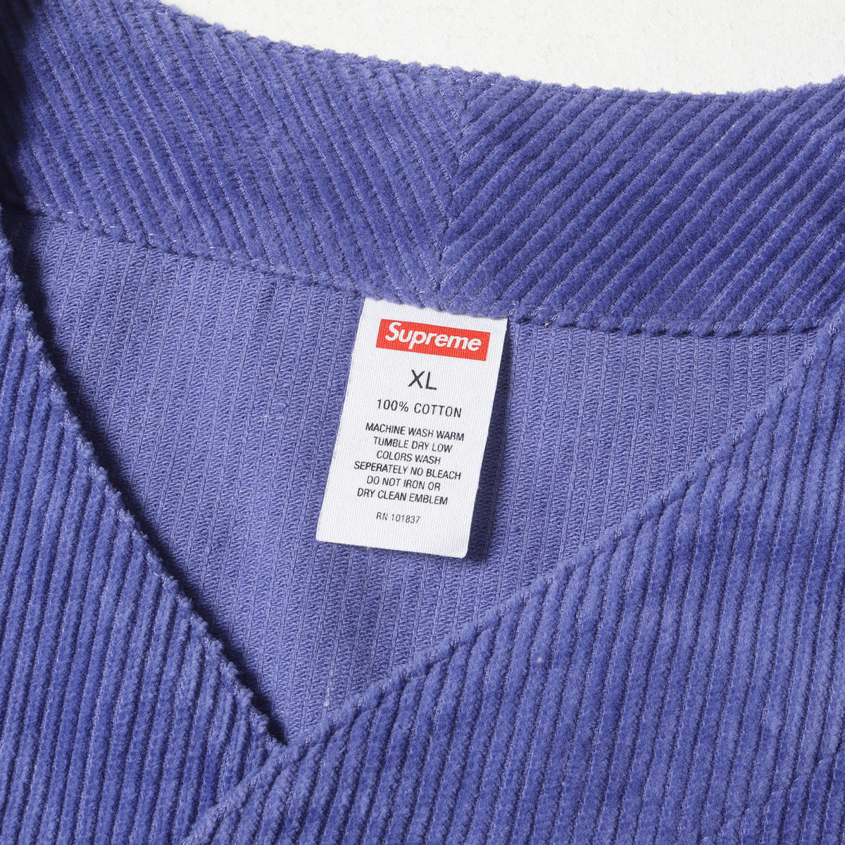 Supreme (シュプリーム) アーチロゴ コーデュロイ ベースボールシャツ 