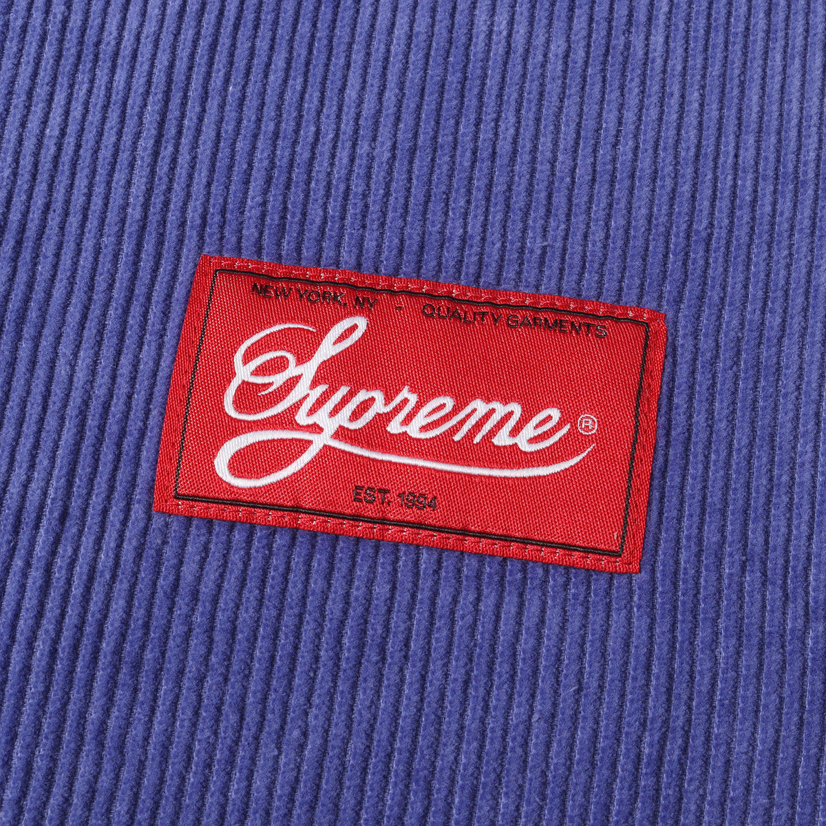 Supreme (シュプリーム) アーチロゴ コーデュロイ ベースボールシャツ 