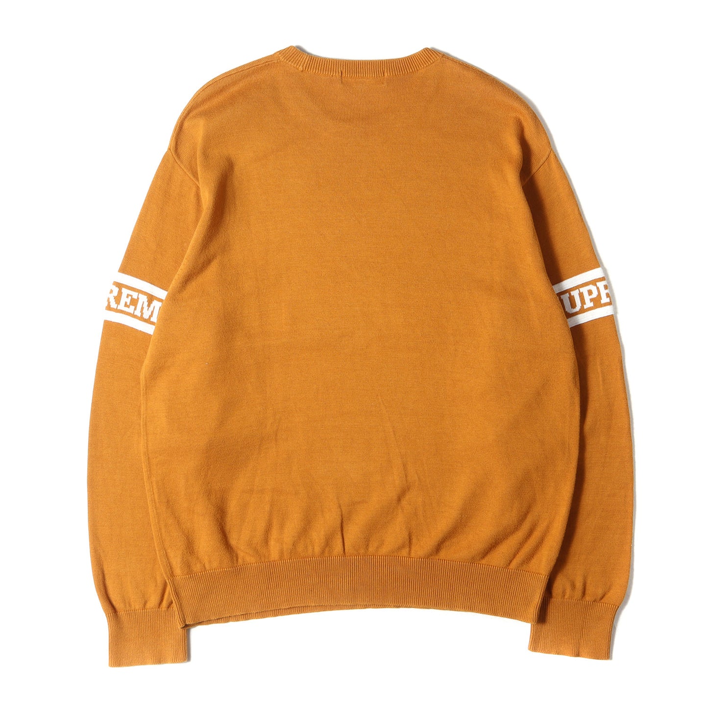 ブランドロゴ ストライプ コットン ニット(Logo Stripe Knit Top)