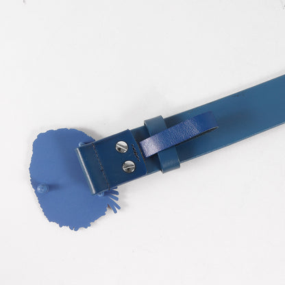21SS ×fragment design タイガー バックル 型押しロゴ レザー ベルト(Logo Belt)