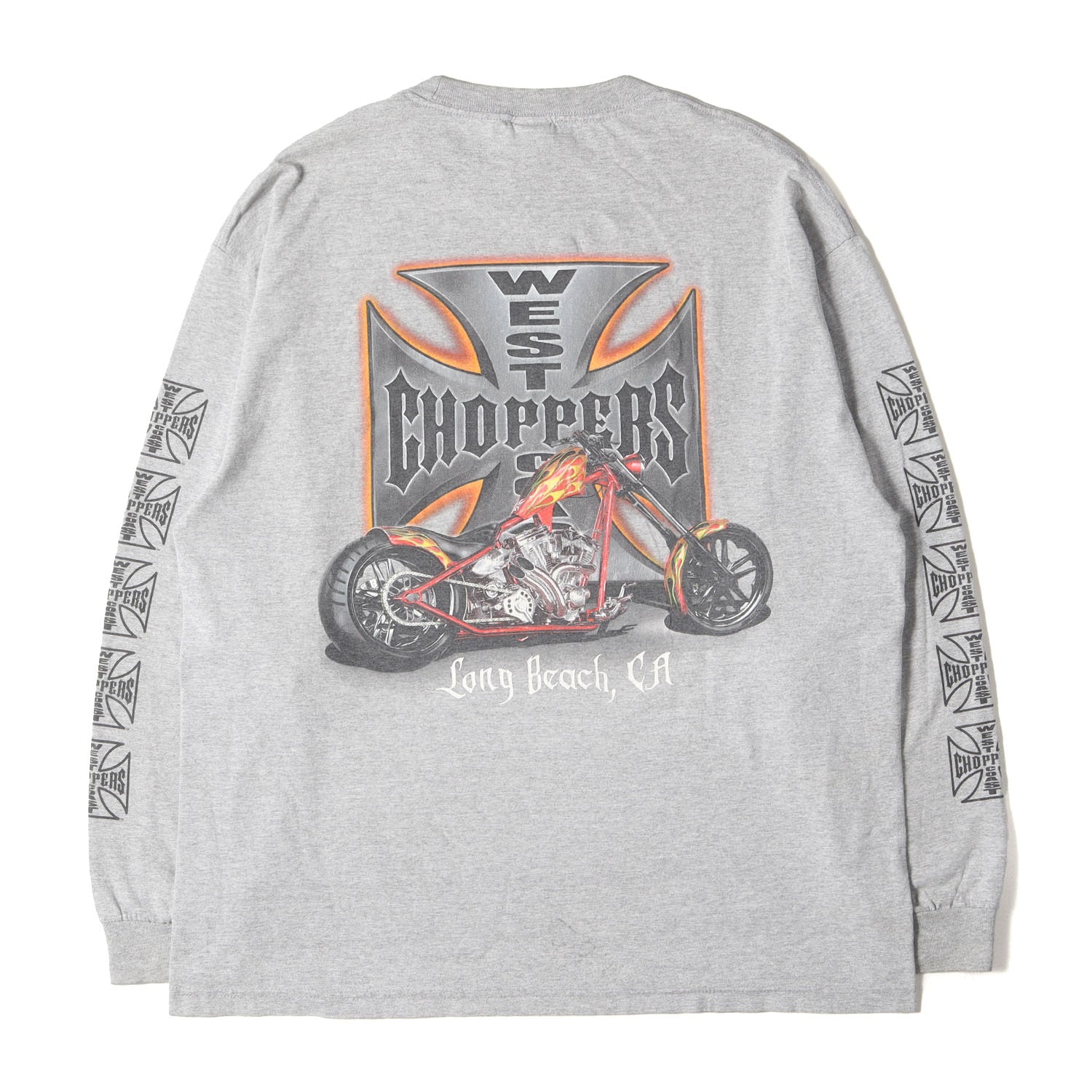 90s - 00s WEST COAST CHOPPERS 袖ロゴ 4面プリント アイアンクロス