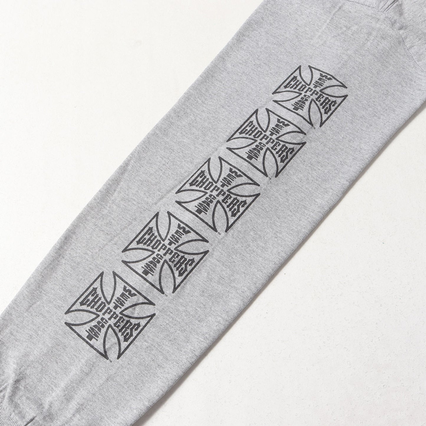 90s - 00s WEST COAST CHOPPERS 袖ロゴ 4面プリント アイアンクロス ロングスリーブ Tシャツ