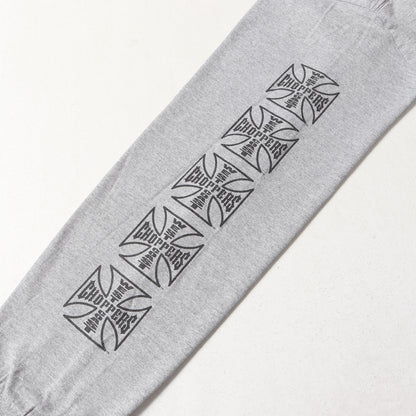 90s - 00s WEST COAST CHOPPERS 袖ロゴ 4面プリント アイアンクロス ロングスリーブ Tシャツ