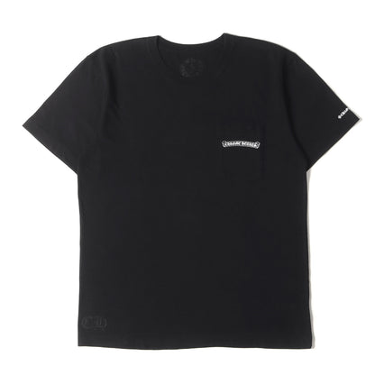 近年モデル スクロールロゴ ポケット Tシャツ