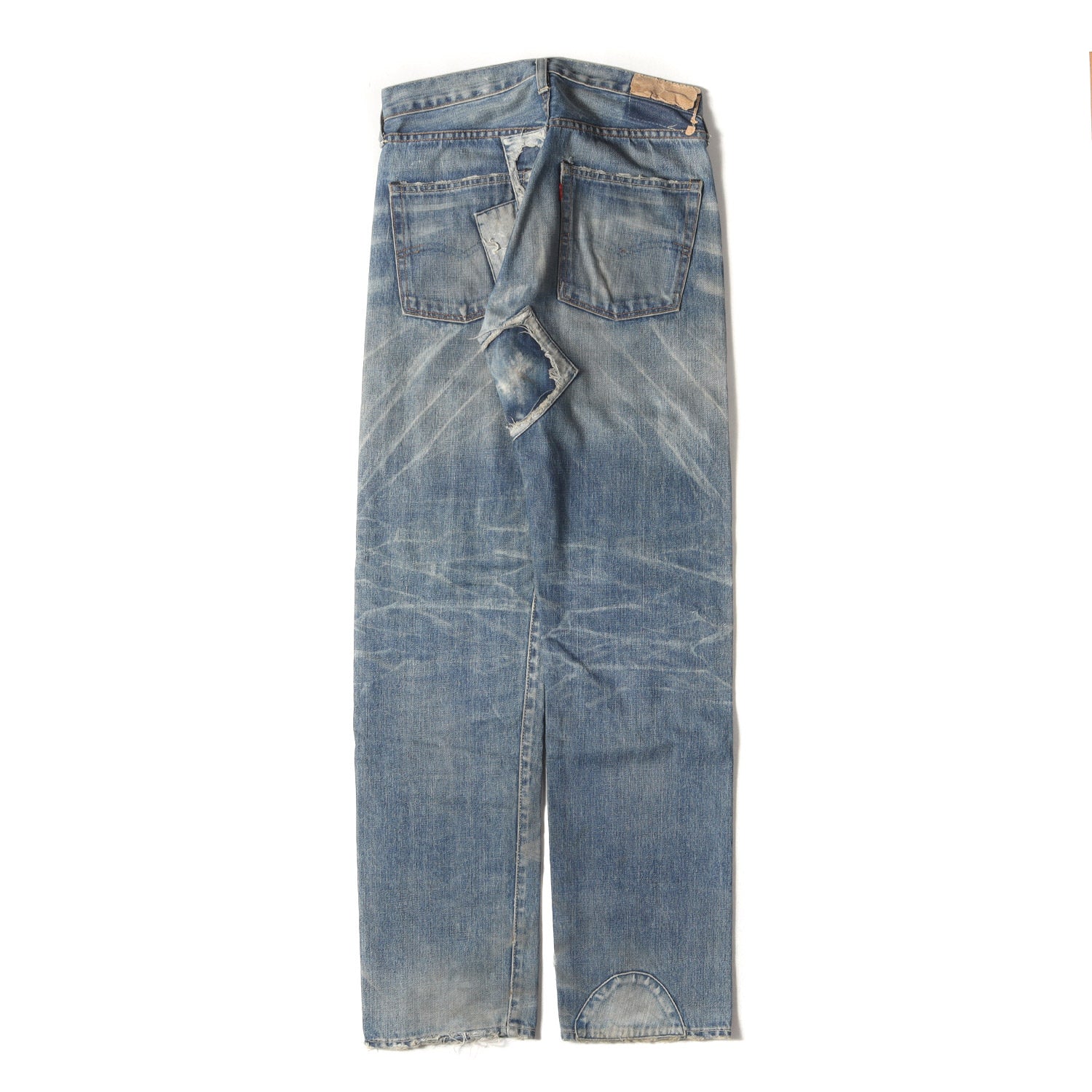 Levi's / LVC (リーバイス) 00s 青山100本限定 1966年復刻 501XX-501 BigE ダメージリペア加工 デニムパンツ( 66501-0121 / 日本製) - ブランド古着の通販・買取 | BEEGLE by Boo-Bee